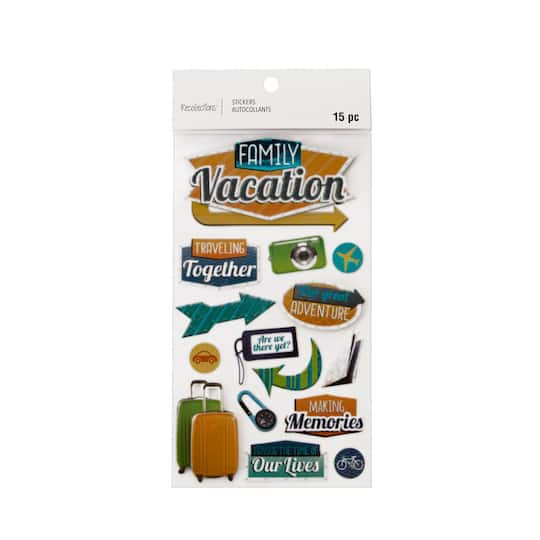Family Vacation Dimensional Stickers by Recollections™